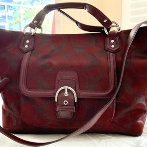 Coach Signature Sateen Canvas